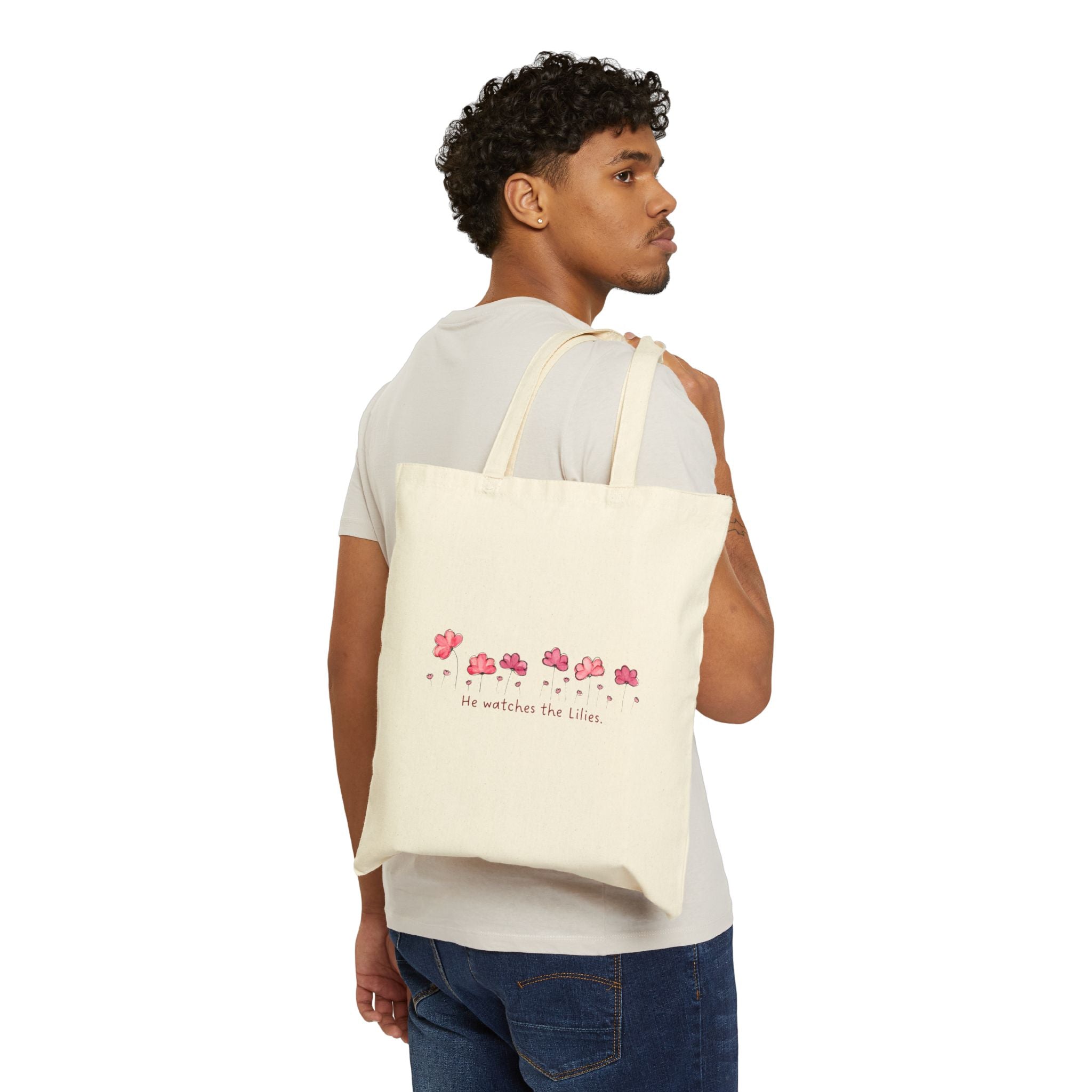 "He watches the lilies" Tote Bag