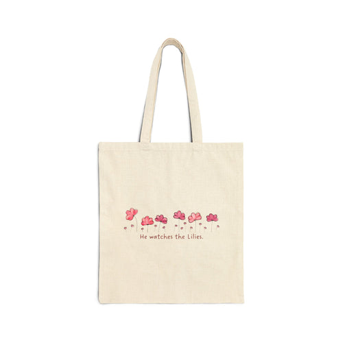 "He watches the lilies" Tote Bag